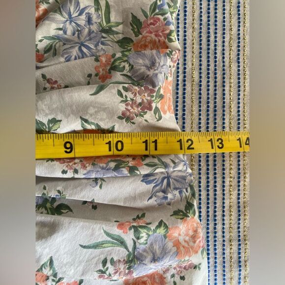 HOUSE OF CB London Kara Floral Mini Dress Ruched LaceUp Ruffle Sleeve Bodycon XS - Picture 17 of 17